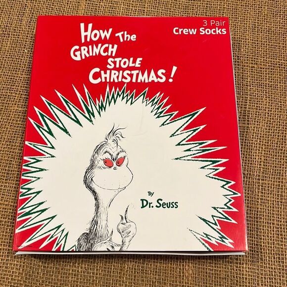 NIB The Grinch crew socks - Picture 1 of 3